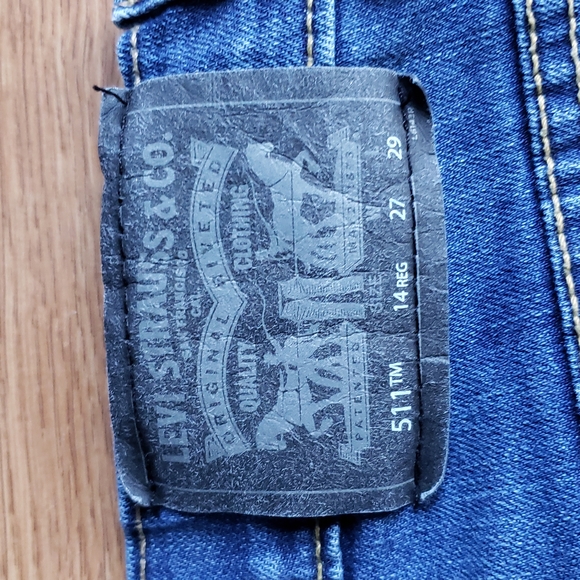 Levi's 511 Performance Stretch Jeans Youth Size 14R๐26" Waist X 28" Inseam - Picture 11 of 14